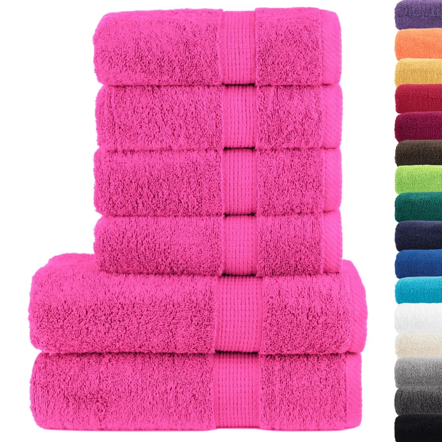 Ensemble de serviettes de qualité supérieure SOLUND 6 pcs rose - 2