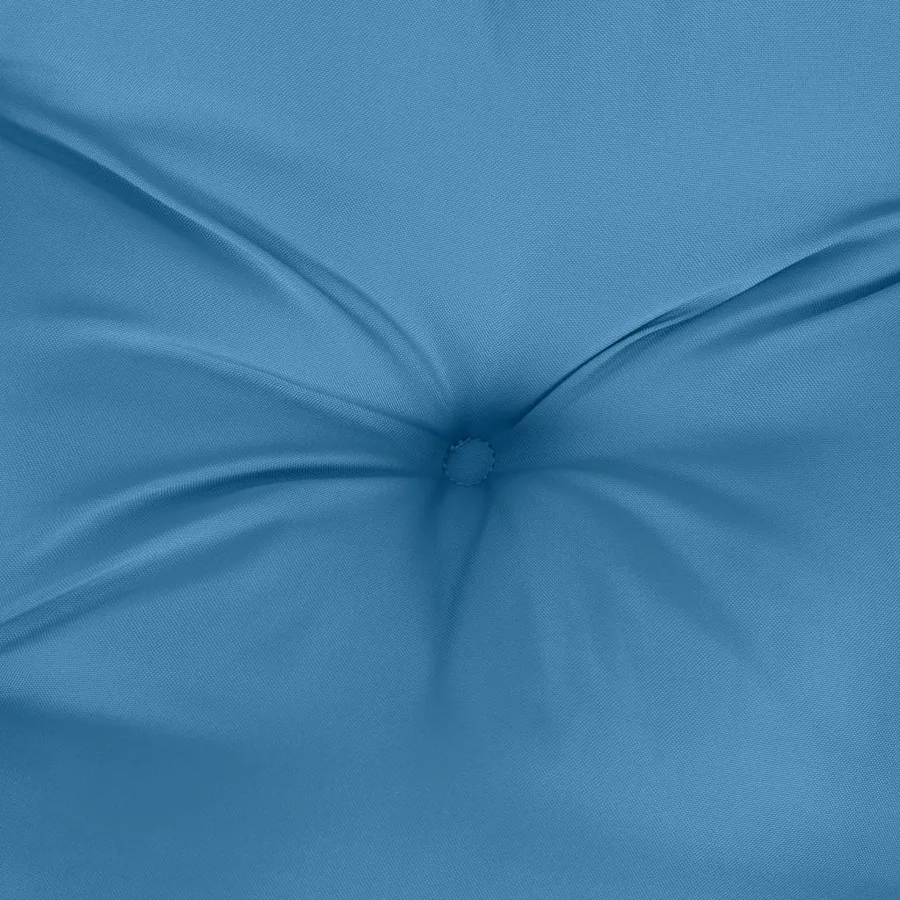 Coussins de banc de jardin lot de 2 bleu mélangé tissu - 7