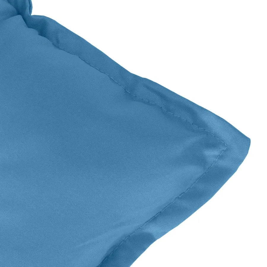 Coussins de banc de jardin lot de 2 bleu mélangé tissu - 8
