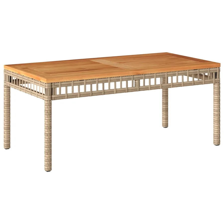 Salon de jardin avec coussins 4pcs mélange beige résine tressée - 7