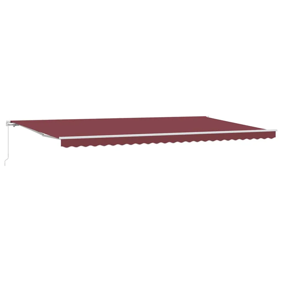 Auvent manuel rétractable bordeaux 500x300 cm - 2