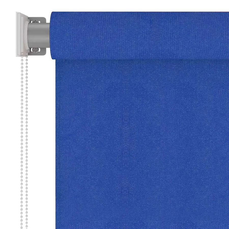Store roulant d'extérieur 405 (l) x 230 (H) cm bleu HDPE - 4