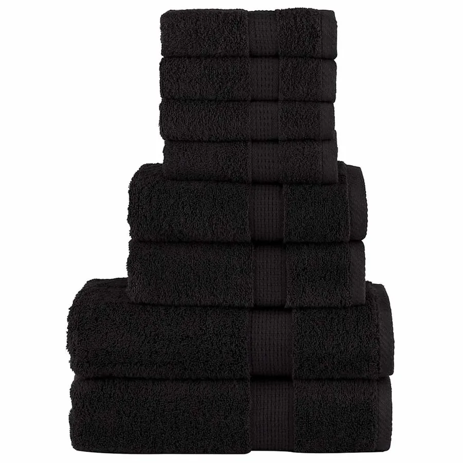 Ensemble de serviettes de qualité supérieure SOLUND 8 pcs noir