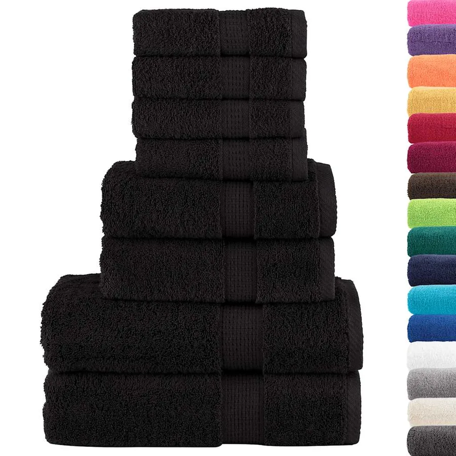 Ensemble de serviettes de qualité supérieure SOLUND 8 pcs noir - 2