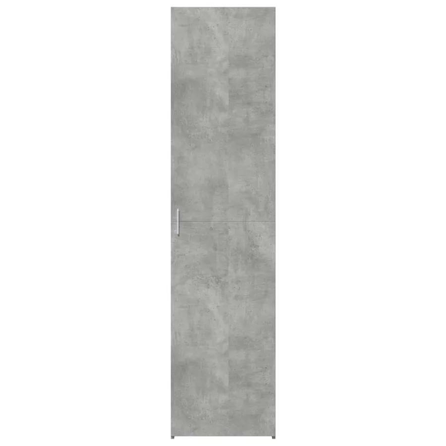 Buffet haut gris béton 45x42,5x185 cm bois d'ingénierie - 3