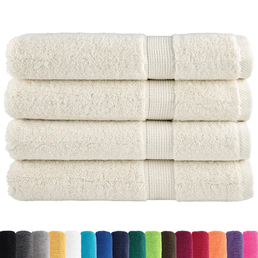 Serviettes de qualité supérieure SOLUND 4 pcs crème 600 g/m² - 2