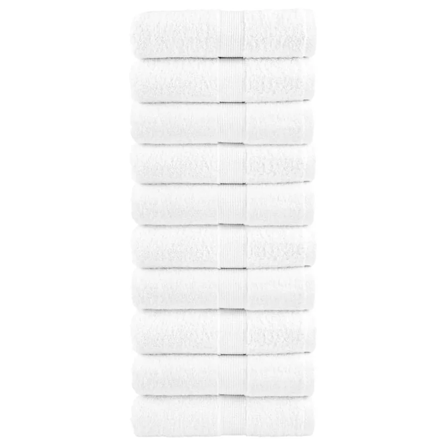 Serviettes d'invité de qualité supérieure SOLUND 10 pcs blanc