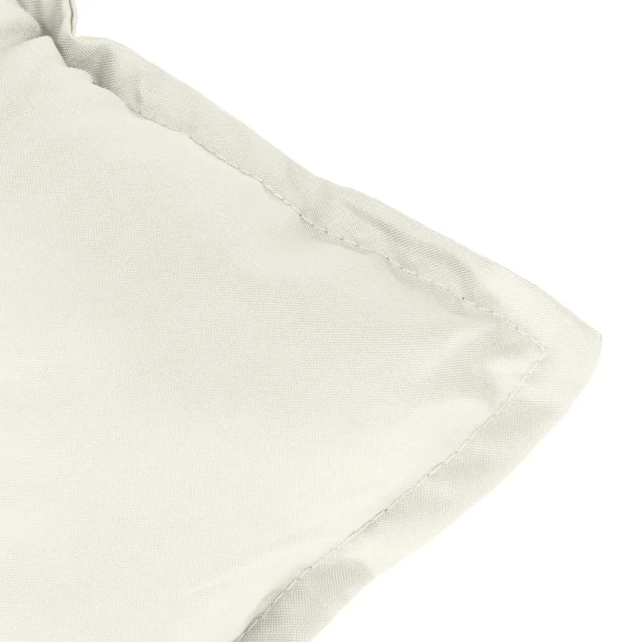 Coussin de banc de jardin crème mélangé 100x50x7 cm tissu - 5