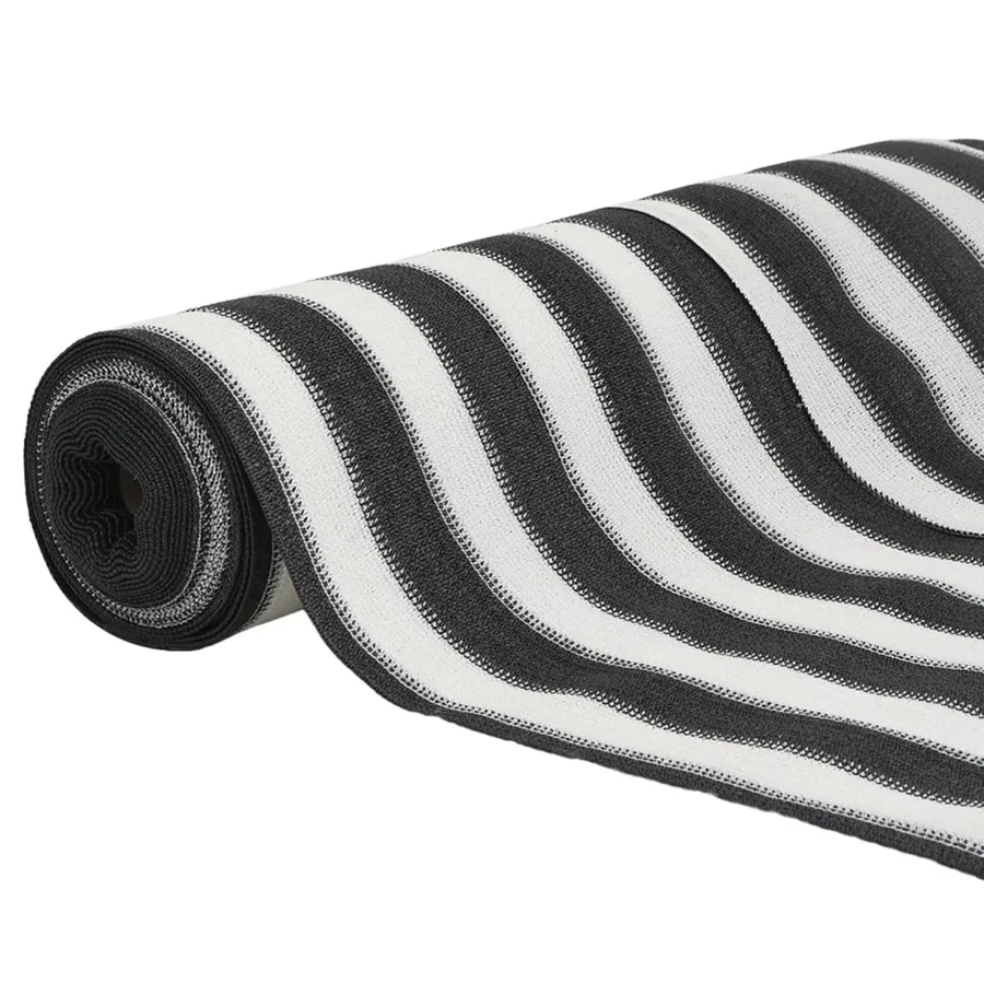 Filet brise-vue anthracite et blanc 1,5x10 m PEHD 75 g/m² - 3