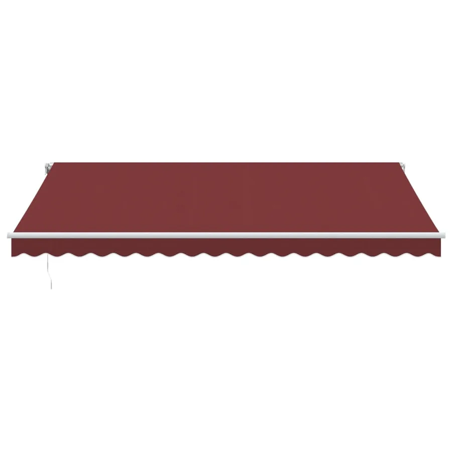 Auvent rétractable automatique avec LED bordeaux 450x350 cm - 4