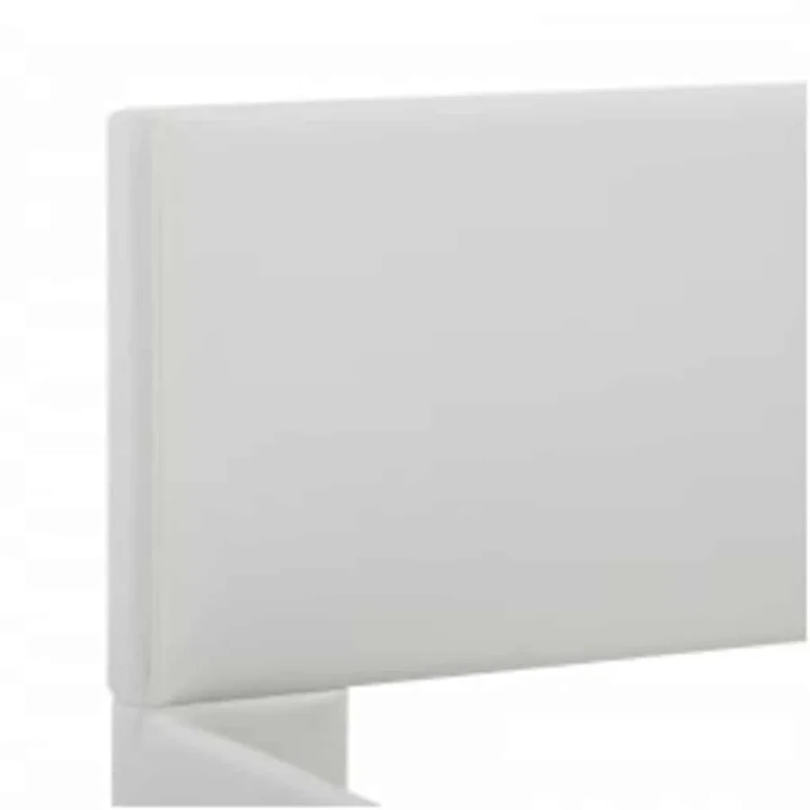 Cadre de lit avec LED sans matelas blanc 100x200 cm - 6