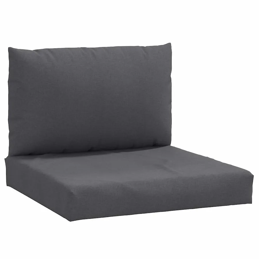 Coussins de palette lot de 2 anthracite mélangé tissu - 2