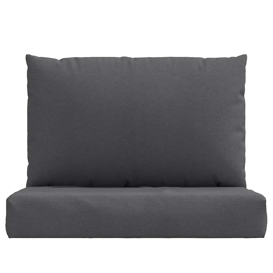 Coussins de palette lot de 2 anthracite mélangé tissu - 4