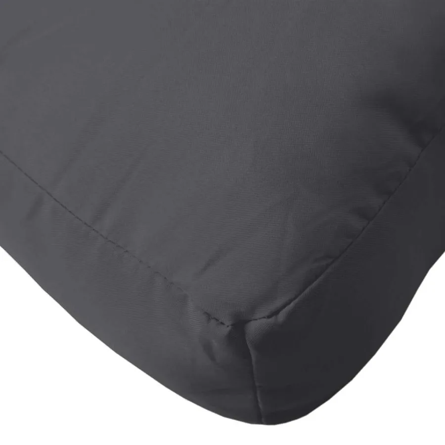 Coussins de palette lot de 2 anthracite mélangé tissu - 8