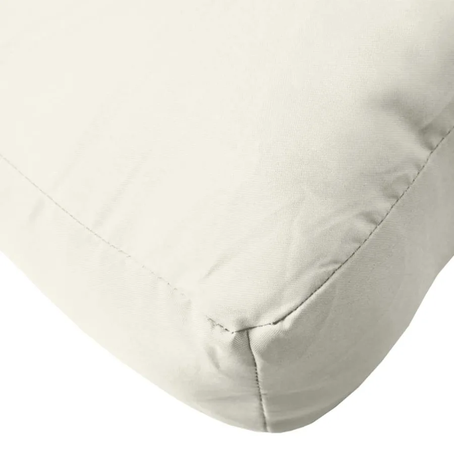 Coussins de palette lot de 3 crème mélangé tissu - 8