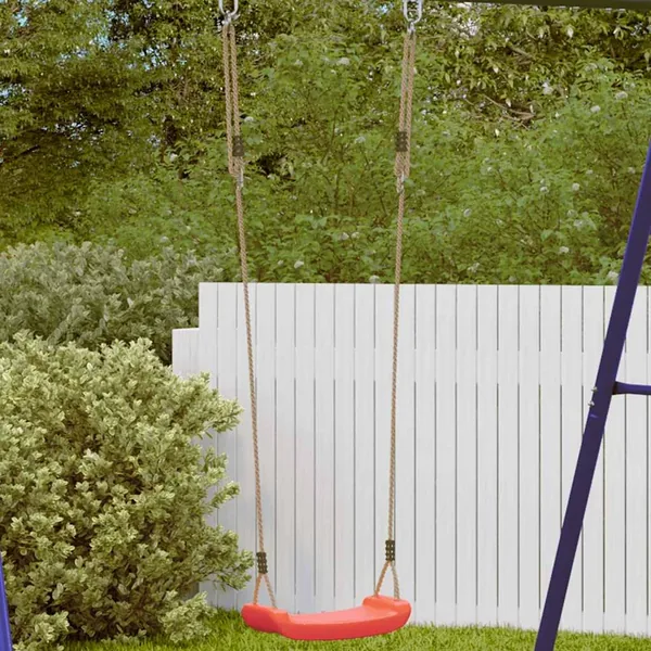 Balançoire d'extérieur d'enfants simple et corde réglable rouge