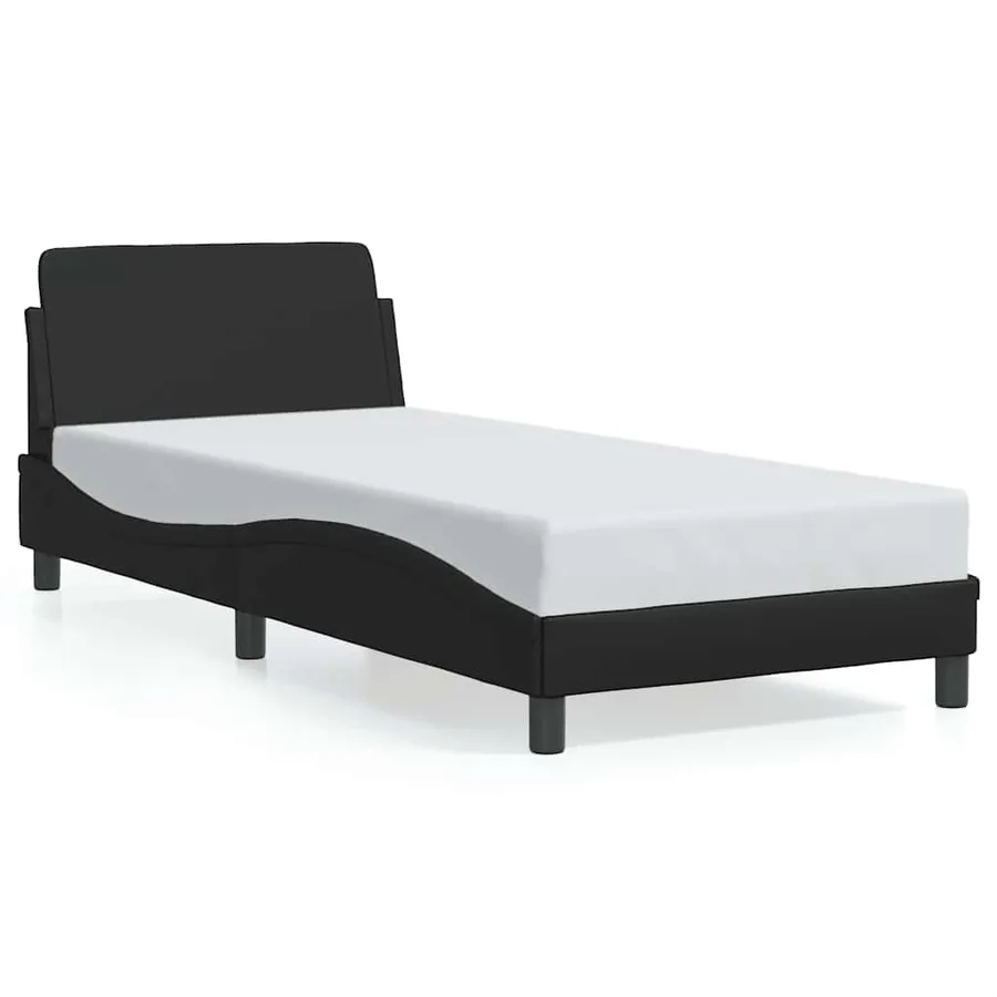 Cadre de lit Dover noir 90x190 cm en similicuir - 2
