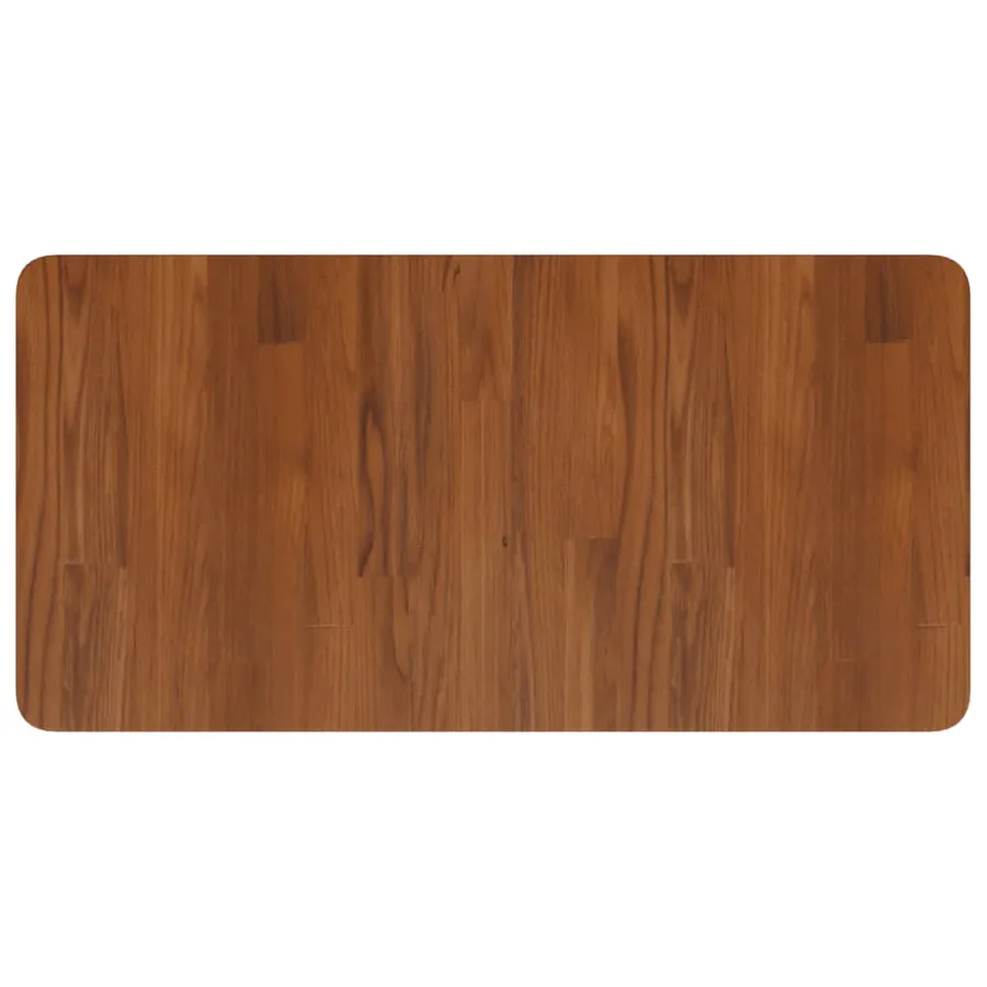 Étagère de vasque murale acier et bois de chêne massif - 8
