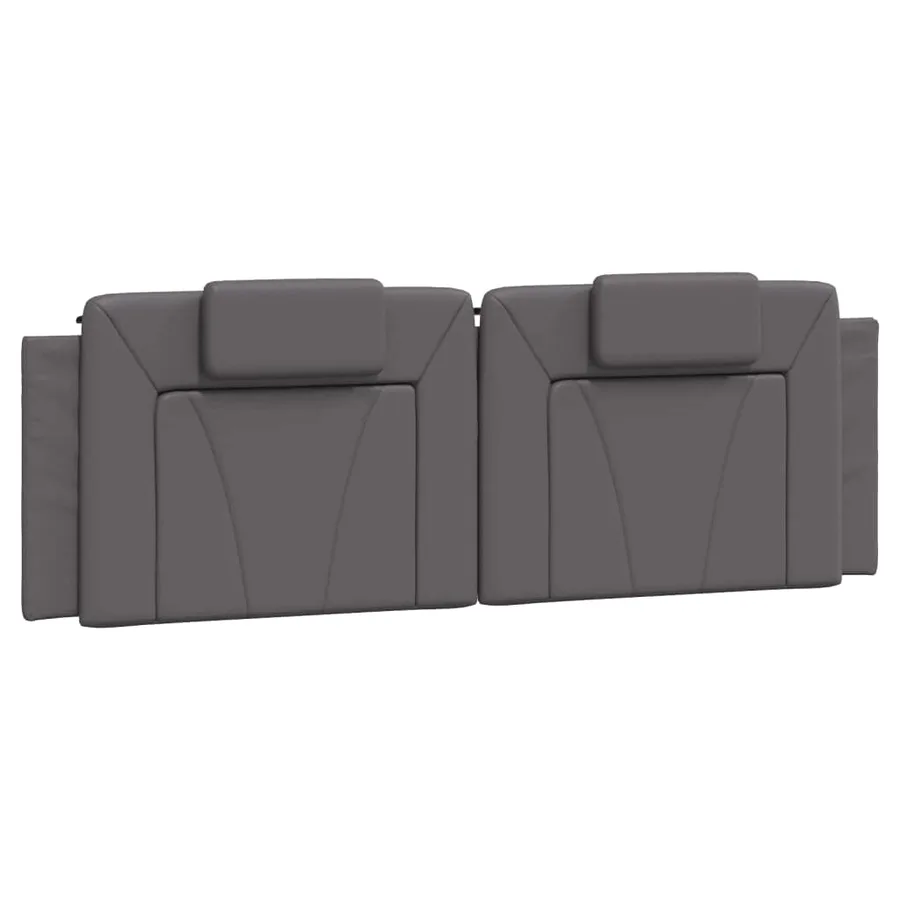 Coussin de tête de lit Viana gris 160 cm similicuir - 2