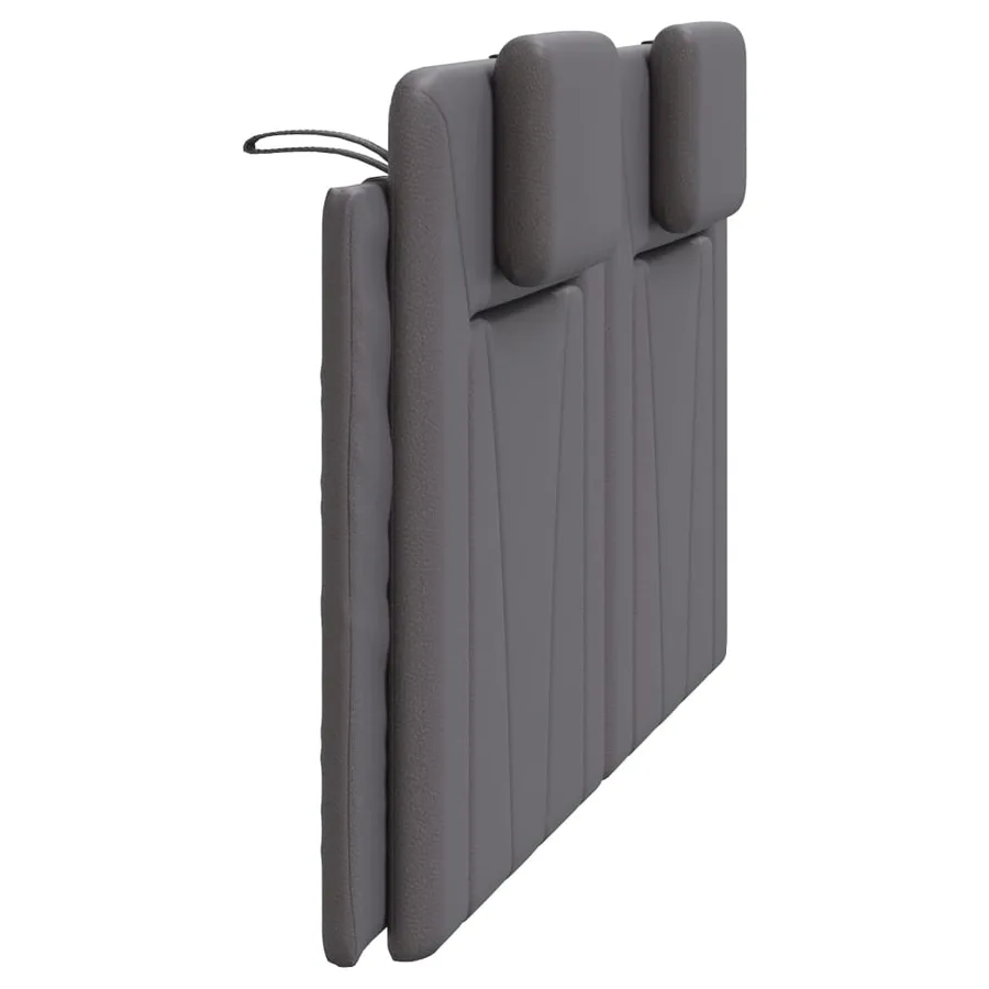 Coussin de tête de lit Viana gris 160 cm similicuir - 6