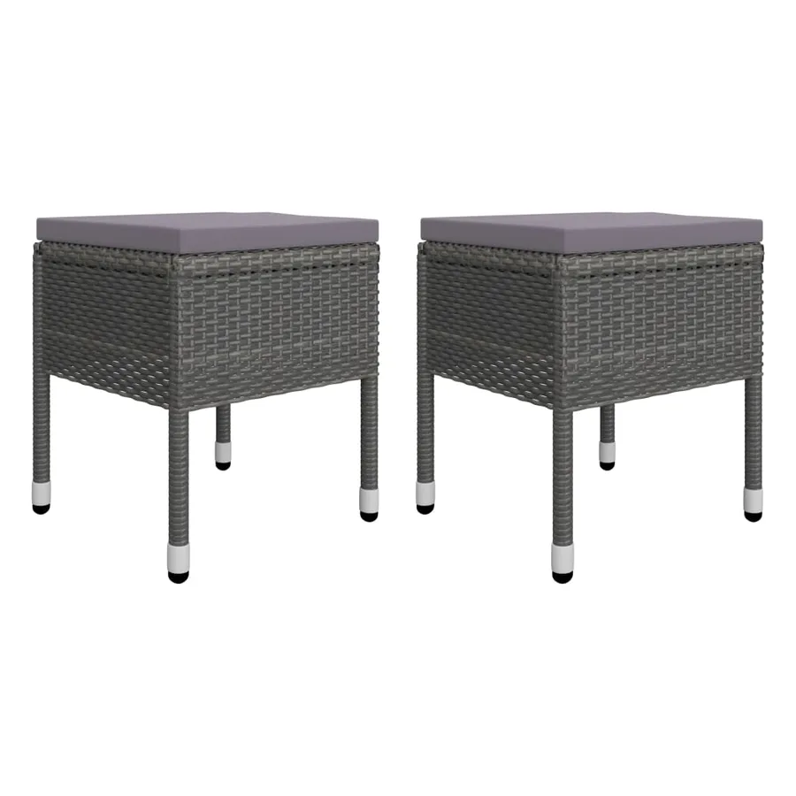 Ensemble à manger de jardin 9 pcs Gris - 12