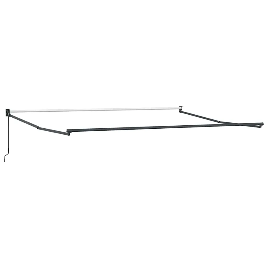 Auvent manuel rétractable marron 500x300 cm - 7