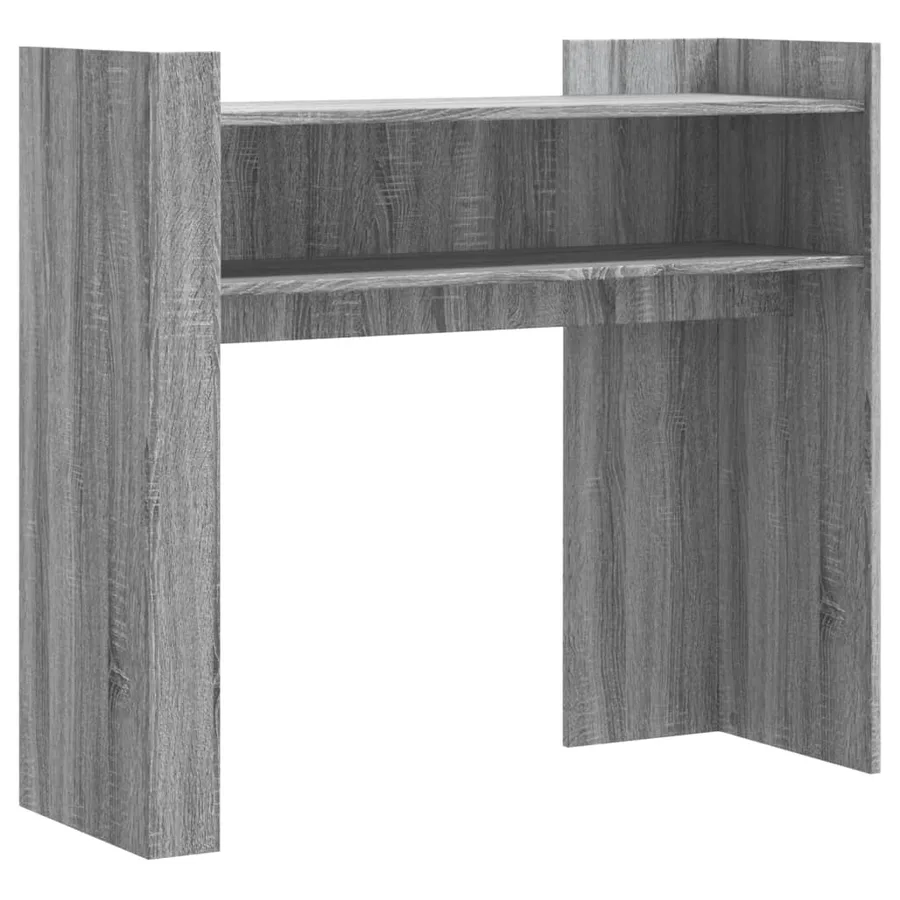 Table console sonoma gris 100x35x90 cm bois d'ingénierie - 2
