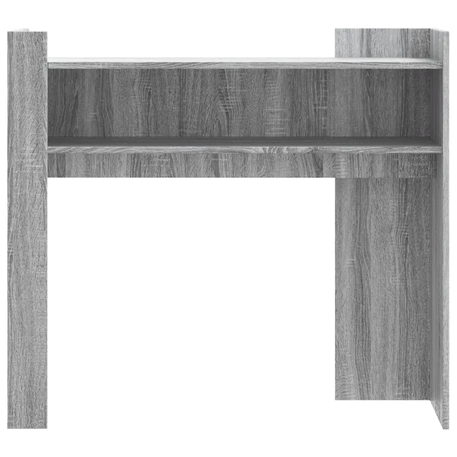 Table console sonoma gris 100x35x90 cm bois d'ingénierie - 4