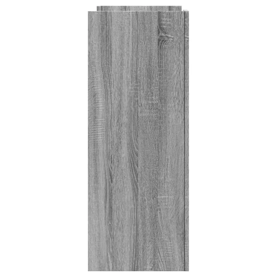 Table console sonoma gris 100x35x90 cm bois d'ingénierie - 5