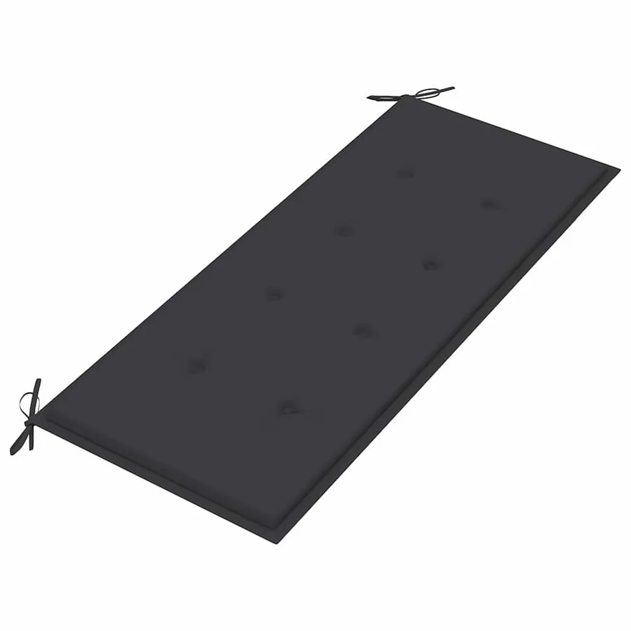 Banc de jardin 2 places avec coussin 120 cm Bois d'eucalyptus - 8