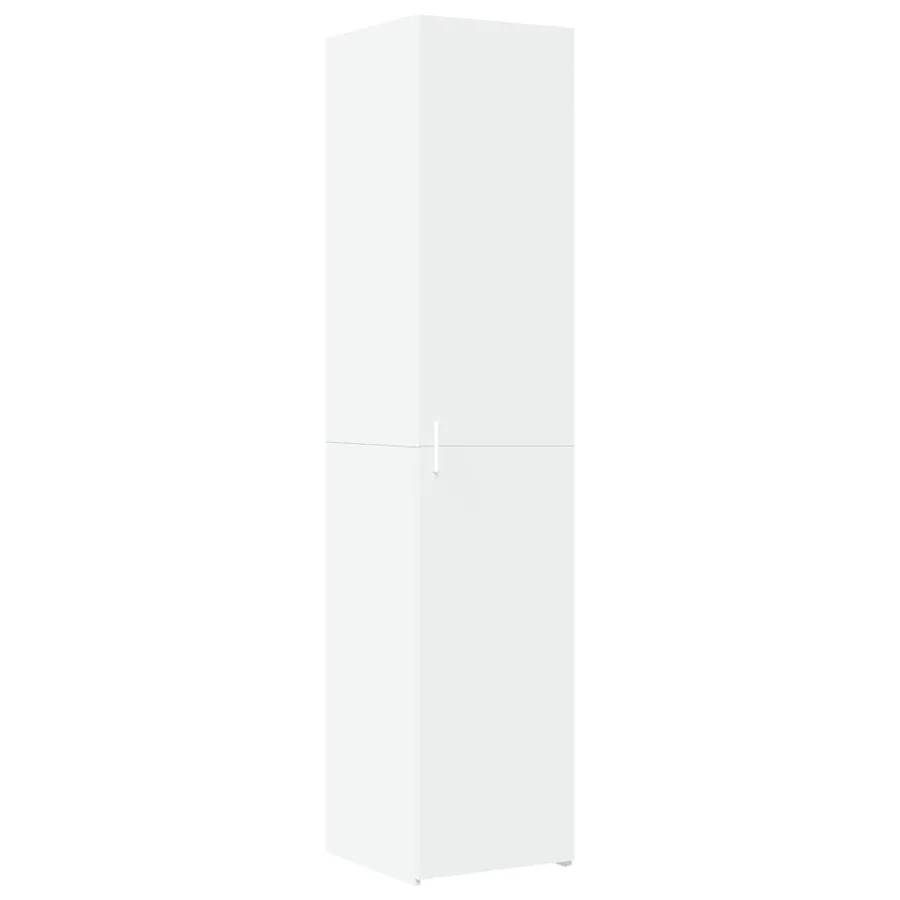 Buffet haut blanc 40x42,5x185 cm bois d'ingénierie - 2