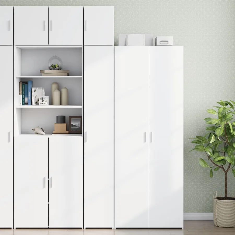 Armoire murale blanc 30x42,5x40 cm bois d'ingénierie - 3