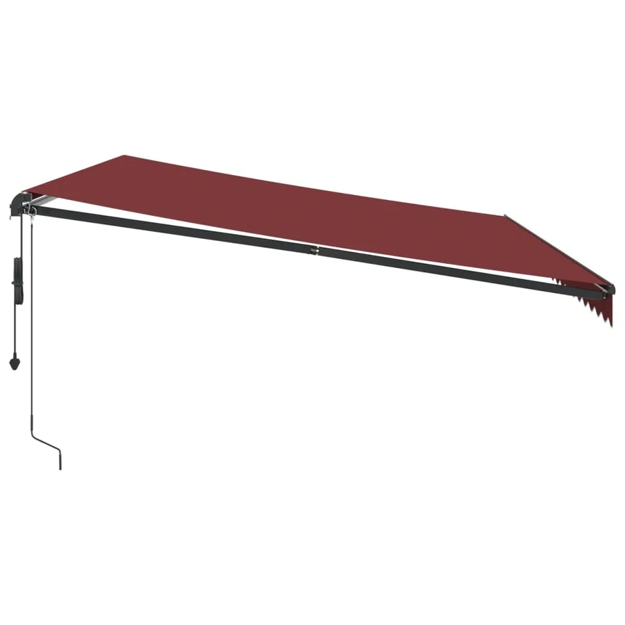 Auvent rétractable automatique bordeaux 500x350 cm - 4