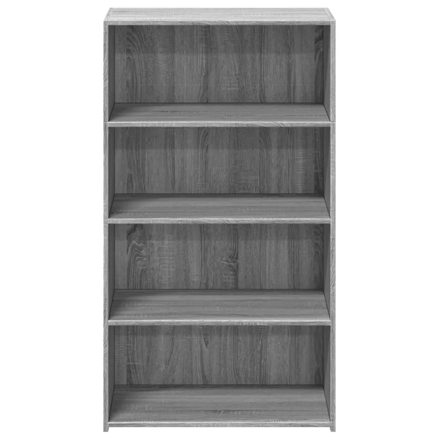 Buffet haut sonoma gris 70x41x124 cm bois d'ingénierie - 4