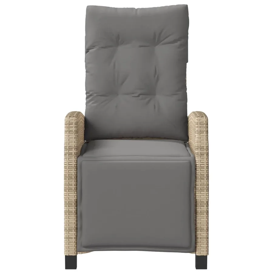 Ensemble de bistro 3 pcs coussins mélange beige résine tressée - 5