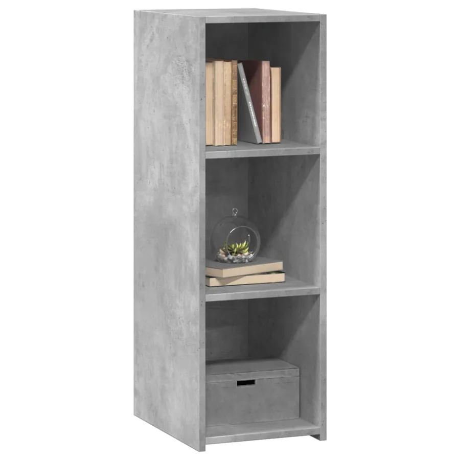Buffet gris béton 30x41x93 cm bois d'ingénierie - 3