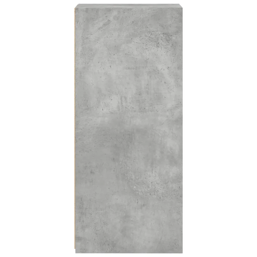 Buffet gris béton 30x41x93 cm bois d'ingénierie - 5