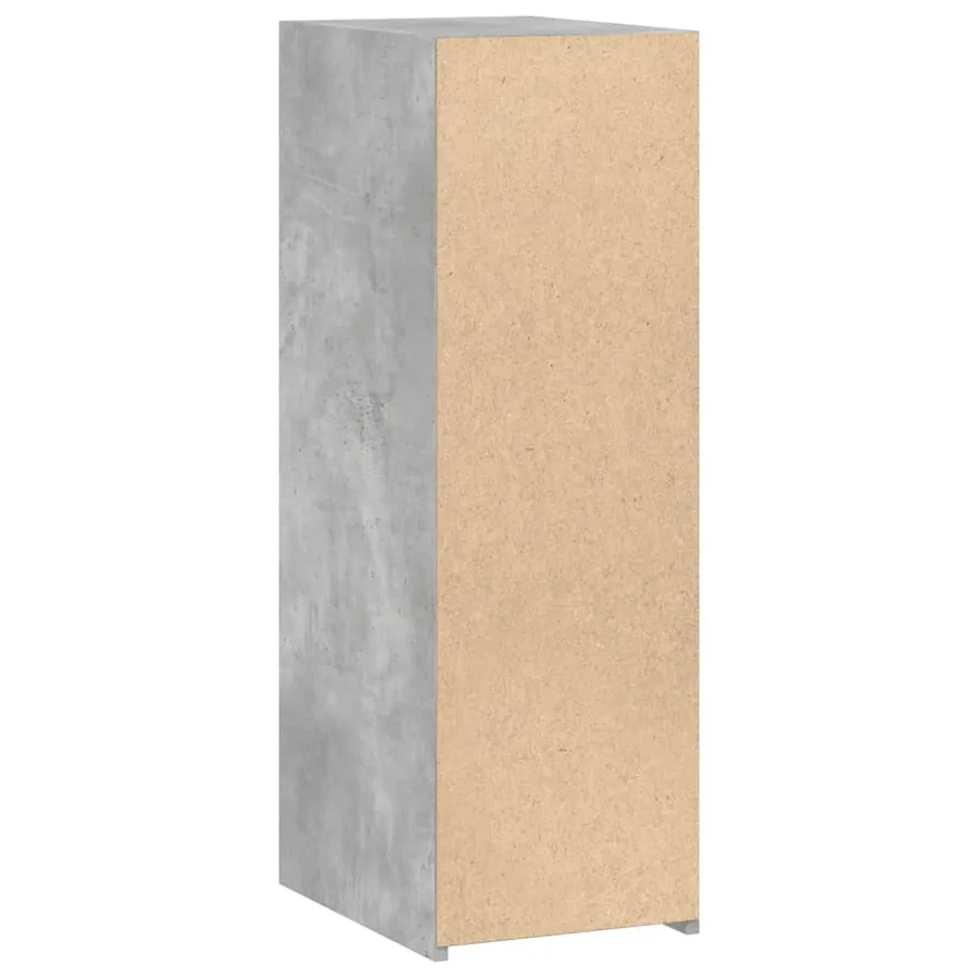Buffet gris béton 30x41x93 cm bois d'ingénierie - 6