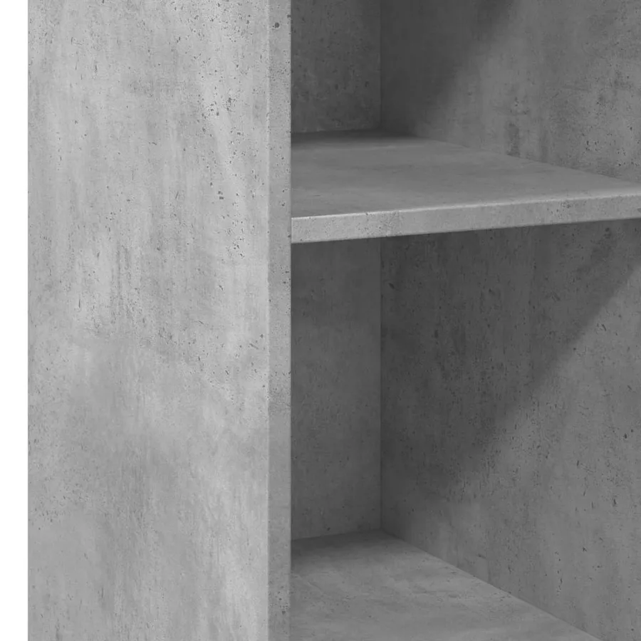 Buffet gris béton 30x41x93 cm bois d'ingénierie - 7
