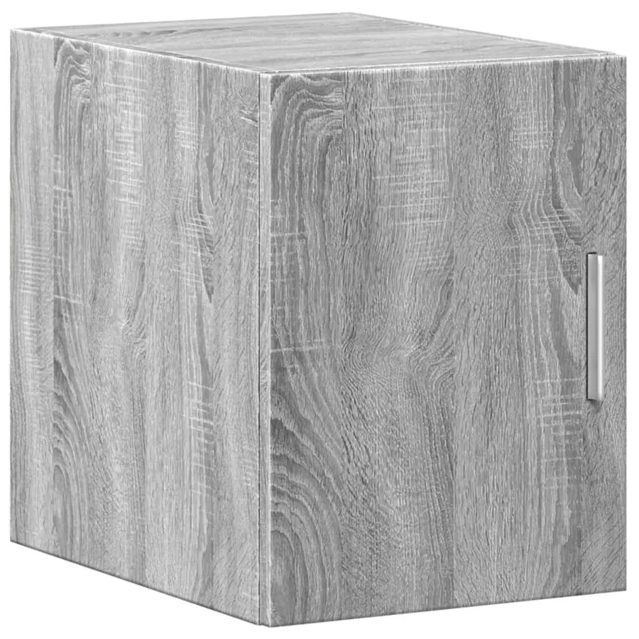 Armoire murale sonoma gris 30x42,5x40 cm bois d'ingénierie - 2
