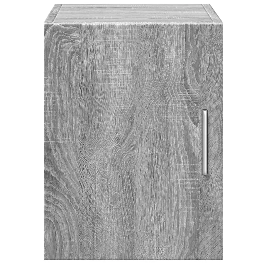 Armoire murale sonoma gris 30x42,5x40 cm bois d'ingénierie - 4