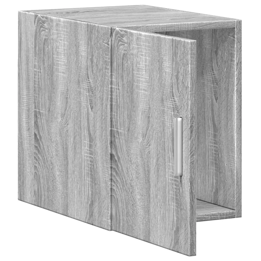 Armoire murale sonoma gris 30x42,5x40 cm bois d'ingénierie - 8