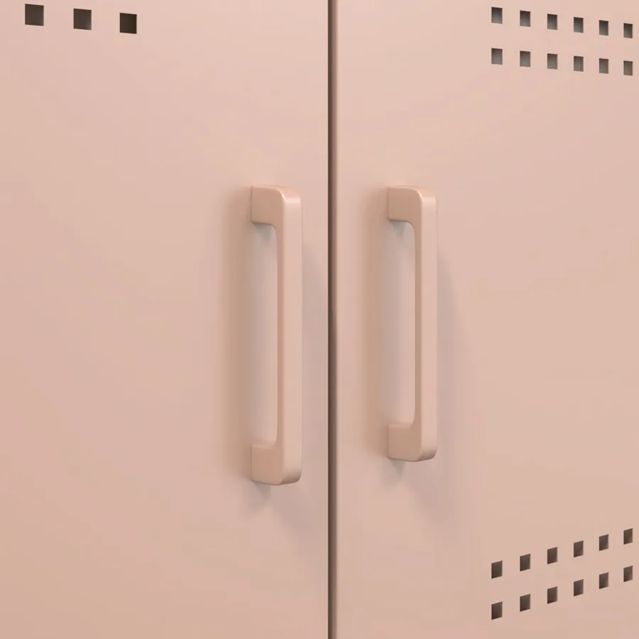 Meuble TV rose 68x39x50,5 cm acier - 12