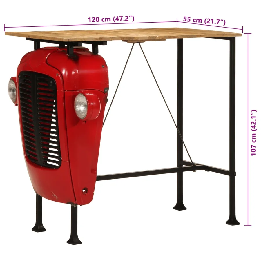 Ensemble de bar 5 pcs bois de manguier massif - 15