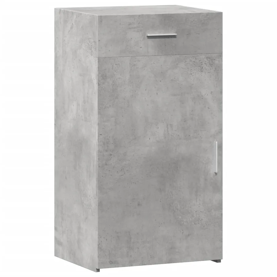 Buffet gris béton 50x42,5x93 cm bois d'ingénierie - 2
