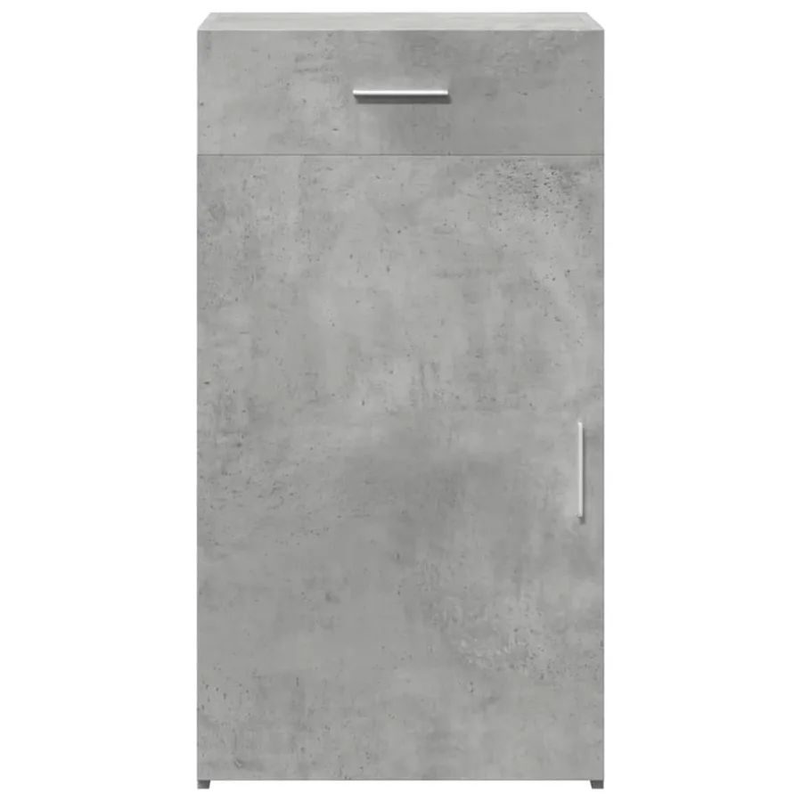 Buffet gris béton 50x42,5x93 cm bois d'ingénierie - 4