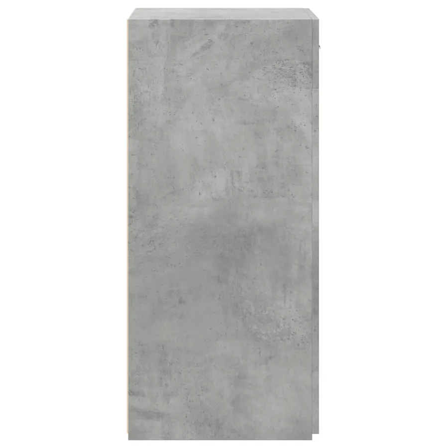 Buffet gris béton 50x42,5x93 cm bois d'ingénierie - 5