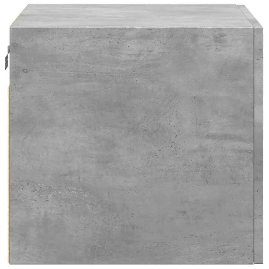 Armoire murale gris béton 50x42,5x40 cm bois d'ingénierie - 5
