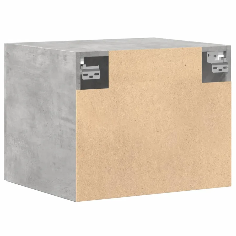 Armoire murale gris béton 50x42,5x40 cm bois d'ingénierie - 6