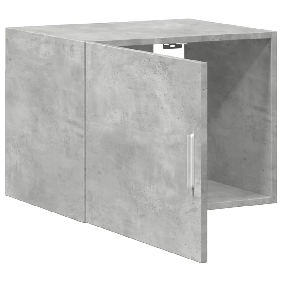 Armoire murale gris béton 50x42,5x40 cm bois d'ingénierie - 8